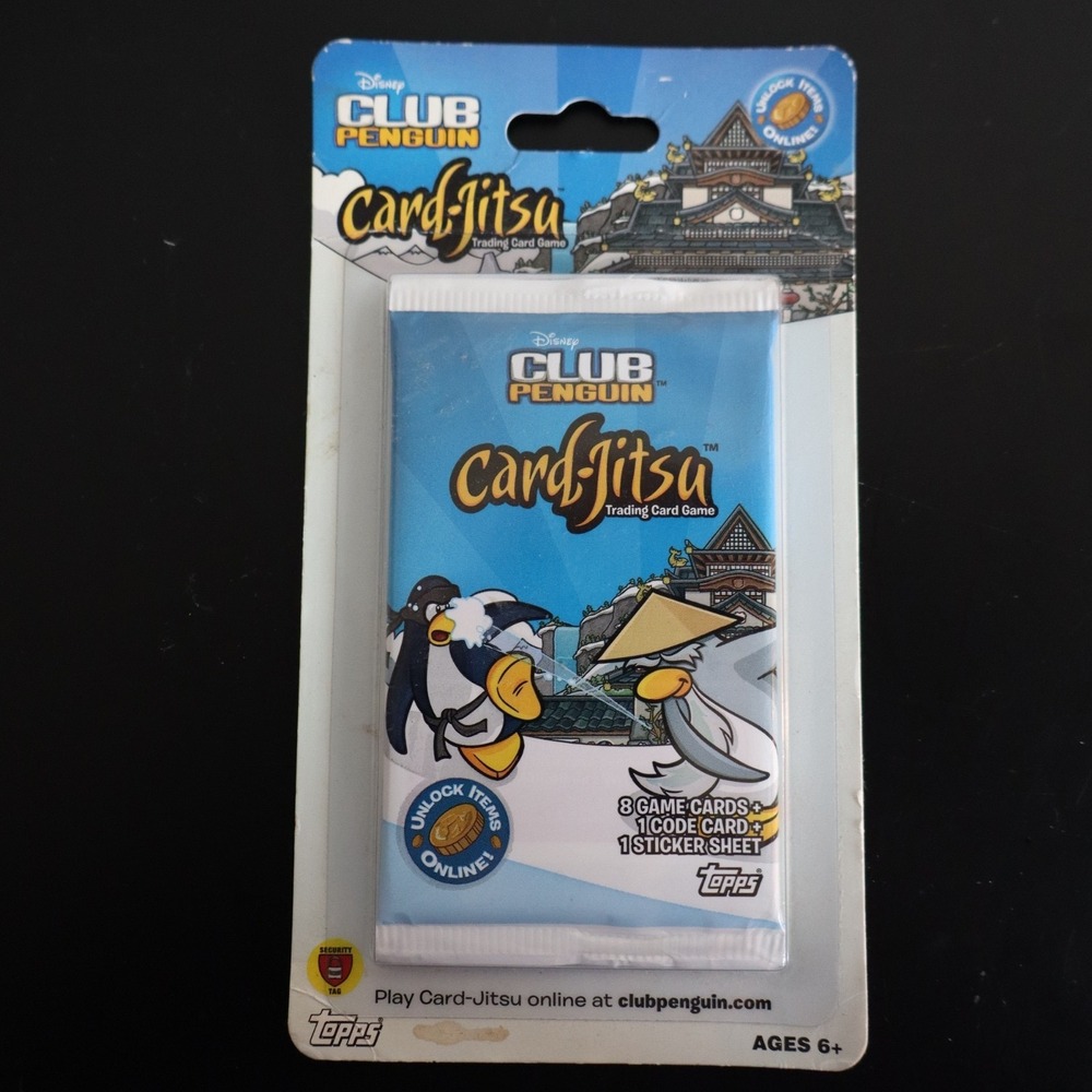 Club Penguin Card Jitsu Base Booster Pack TCG Trading Card Game CCG RARE Blister